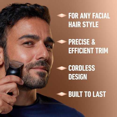 King C. Gillette Beard Trimmer PRO - Cordless Design with 40 Length Settings & Accessories Included