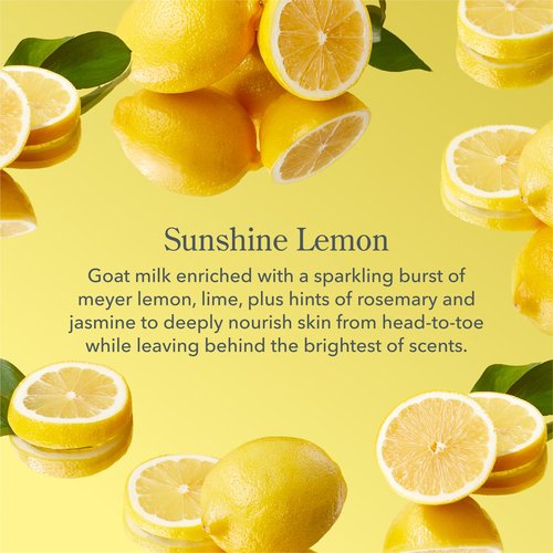 Beekman 1802 Best of the Zest Sunshine Lemon 3-Piece Bodycare Gift Set - Cleanses, Nourishes and Hydrates with Lactic Acid & Shea Butter, Good for Sensitive Skin, Gifts for Her