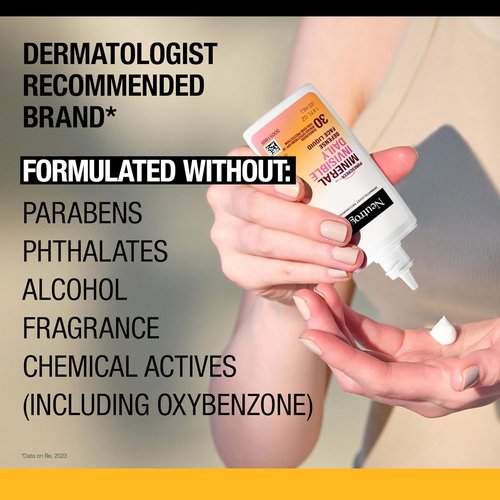Neutrogena Purescreen+ Mineral Sunscreen for Face - SPF 30, Water-Resistant & Fragrance-Free, 1.4 fl. oz