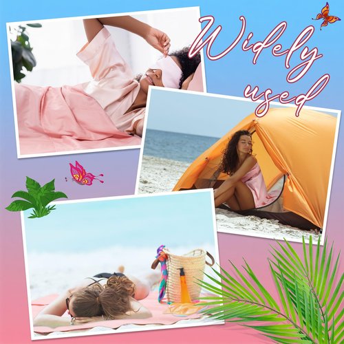 Irenare Self Tan Sleep Sack Reusable Body Self Tanners Lightweight Breathable Tanning Sleeping Sac for Bed Travel Sleeping Bag (Pink)