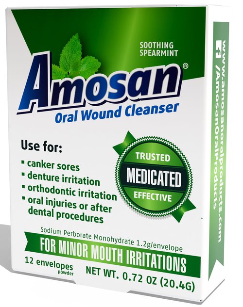 Amosan Oral Wound Cleanser - Spearmint