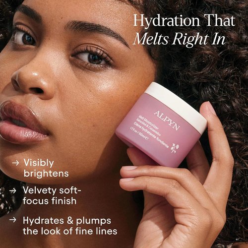 ALPYN Melt Moisturizer - Weightless Brightening & Plumping Hydration | Velvety Finish | 1.7 oz / 50 ml