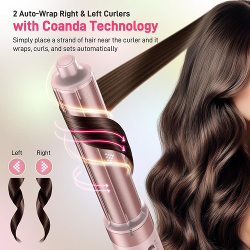 MESCOMB Dual Voltage Hot Air Styler - 5-in-1 Hair Dryer Brush for Fast Drying, Styling & Volumizing | Travel Bag Included (100V–240V)