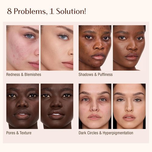Charlotte Tilbury AIRbrush Flawless Blur Concealer - Longwear, Hydrating & Crease-Proof Formula for Dark Circles & Blemishes - Full Coverage, Natural Matte Finish