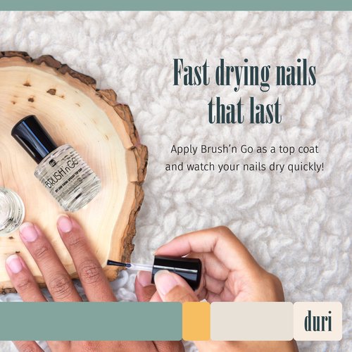 duri Brush’n Go Dry and Shine Speedy Top Coat (Brush'N Go (Pack of 2))