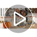 Fall Kitchen Decor Ceramic Truck Pumpkin Utensil Holder - Fall Truck Variation