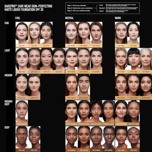 bareMinerals Barepro Liquid Foundation - SPF 20, Full Coverage, Breathable Makeup, Natural Matte Finish