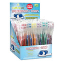 natraco Bulk Toothbrush Pack with Covers | Premium Quality Individually Wrapped Colorful Tooth Brushes | Medium Soft Bristles for Travel, Donations, Hotels (100)