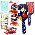 Mickey Mouse Hair Accessories Set - Paddle Brush, Claw Clip & Stickers for Kids | Fun Girls' Hair Care Bundle