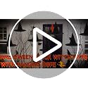 Halloween Witch Hats Hanging Decor Set - 24 Black Flame-Retardant Costumes