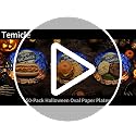 Halloween Skeleton Oval Paper Plates 9x11 - 50 Pack | Spooky Party Supplies
