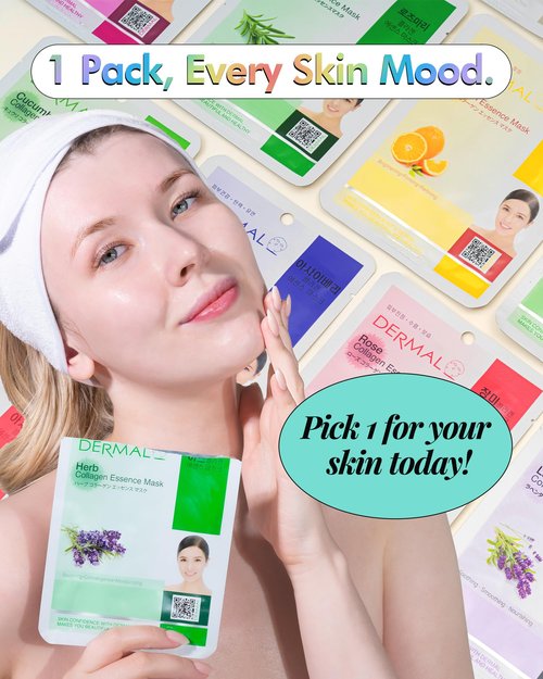DERMAL 39 Combo Pack Made in Korea Facial Mask – 20+ Years of K-Beauty Experience, Premium Quality Korean Sheet Masks for Daily Skincare Routine