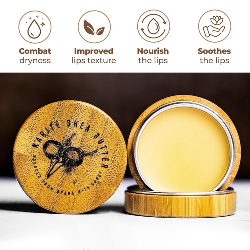 Karité Nourishing Lip Balm - Intense Moisturizer with Shea Butter & Jojoba Oil | Dermatologist-Approved, Cruelty-Free
