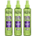 Garnier Fructis Curl Shape Defining Spray Gel - No Frizz Formula, 8.5 Fl Oz, 3 Count