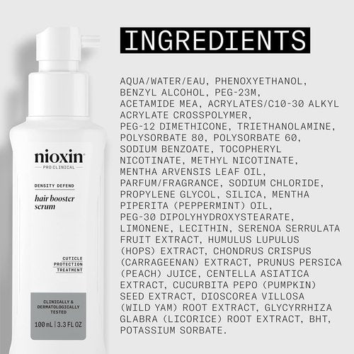 Nioxin Hair Booster Serum - Advanced Leave-In Treatment for Strengthening & Conditioning | 3.4 Fl Oz