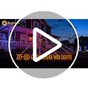 Halloween Spider Web Lights with 255 LEDs - Orange & Purple Outdoor Decoration