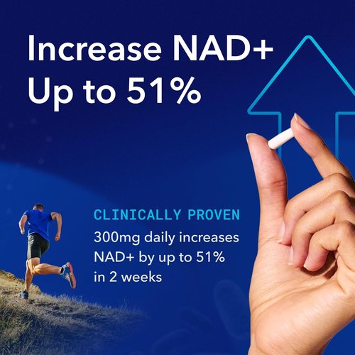 TRU NIAGEN NAD Supplement - Boost Brain Function & Anti-Aging | 300mg Niagen, 30 Servings | Supports Cellular Energy