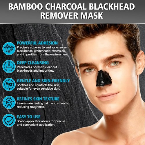 Skiennix Charcoal Peel Off Mask - Deep Cleansing Blackhead Remover for Face & Nose | 4.23 OZ