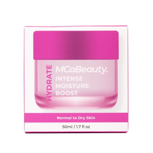 MCoBeauty - Hydrate Intense Moisture Boost - Rich Cream with Panthenol and Barrier Support - Daily Hydrating Moisturiser for Dehydrated Skin - Moisturizer Face Cream