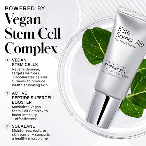 Kate Somerville KateCeuticals® SuperCell Rejuvenation Peptide Serum - Repair Damaged Skin & Reduce Fine Lines, 1 Fl Oz