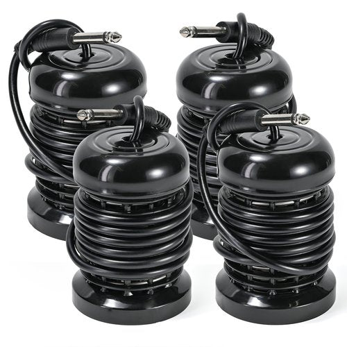 4pcs Arrays for Ionic Foot Bath Detox Machine, Replacement Array each with 10 Stainless Steel Coils Double Layered + 6.35mm Adapter for Home Massage Beauty Salon Ionic Foot Spa