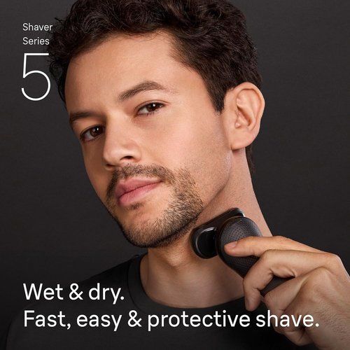 Braun Electric Razor for Men - Series 5 Beard Shaver with Body Groomer & Travel Case | Model S5 5155cs