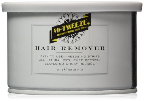 no tweeze All-Natural Hair Removal Wax - Beeswax, Hard Wax for Hair Removal, Strip-Free Waxing Kit for Women, Ideal for Face, Bikini & Eyebrows, 14 oz