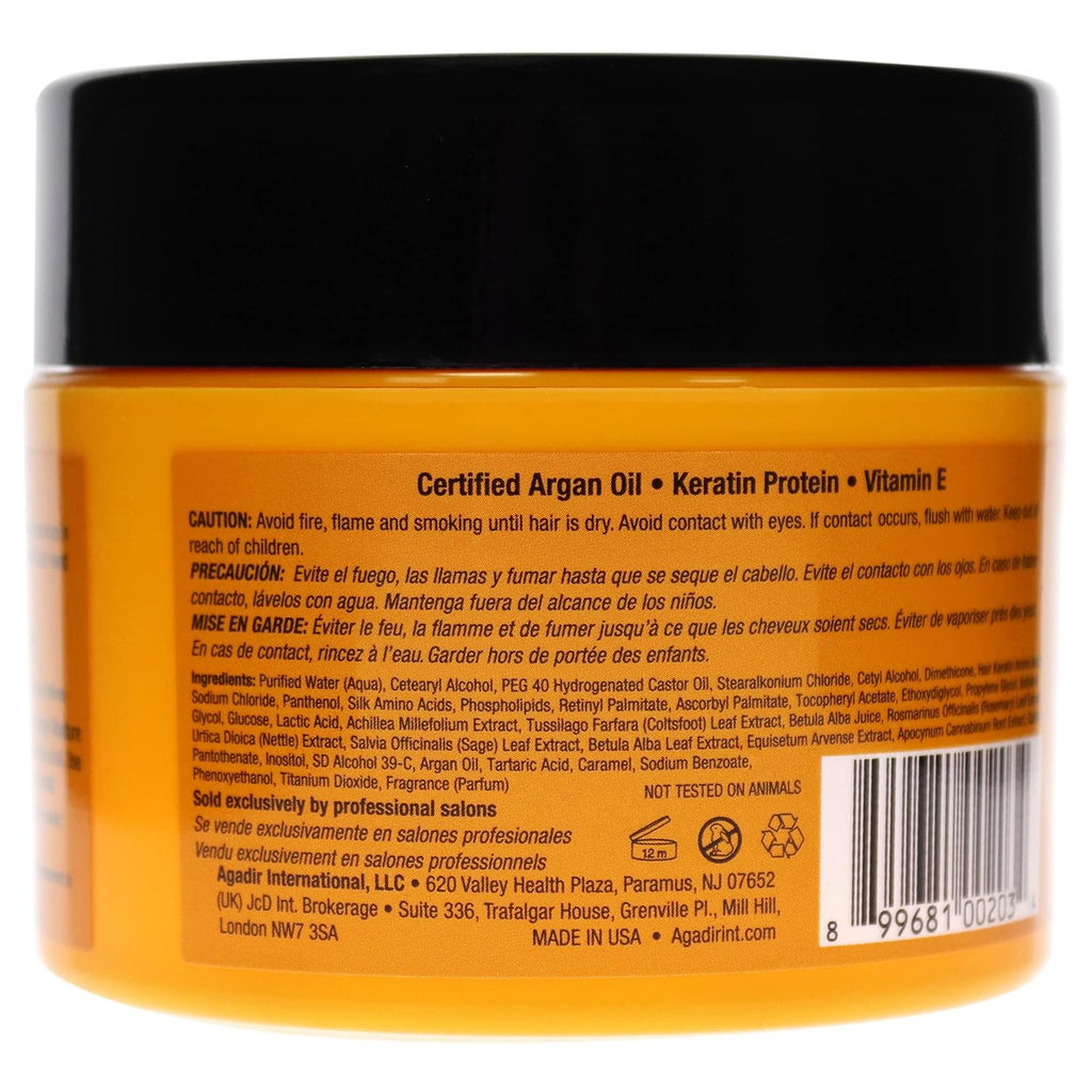 Agadir Moisture Masque - Deep Hydrating Hair Treatment | 8 Oz for Soft, Manageable Hair