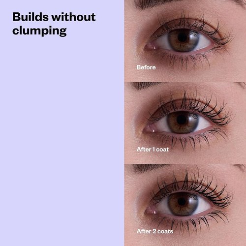 Kosas Mini Soulgazer Mascara - Lengthening & Lifting, Smudge-Proof 2-in-1 Lash Serum, Vegan & Sensitive-Eye Safe