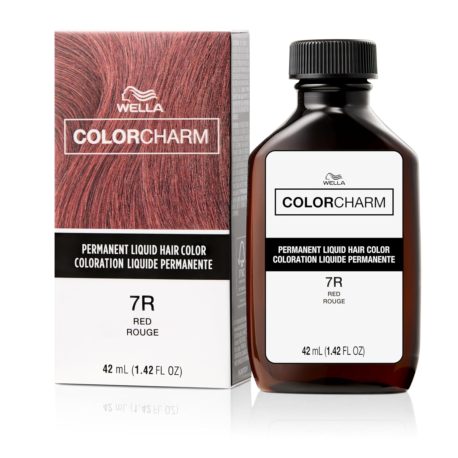 WELLA Color Charm Permanent Hair Color - Vibrant Red for Full Gray Coverage | 3 oz