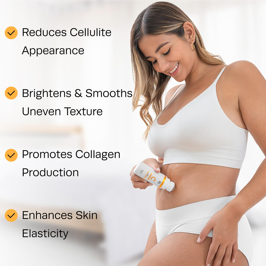 Vitamin C Body Oil for Women – Hydrating & Brightening Body Oil, Lightweight Moisturizing Skin Oil for Dry Skin, Body Glow Oil for After Shower Use