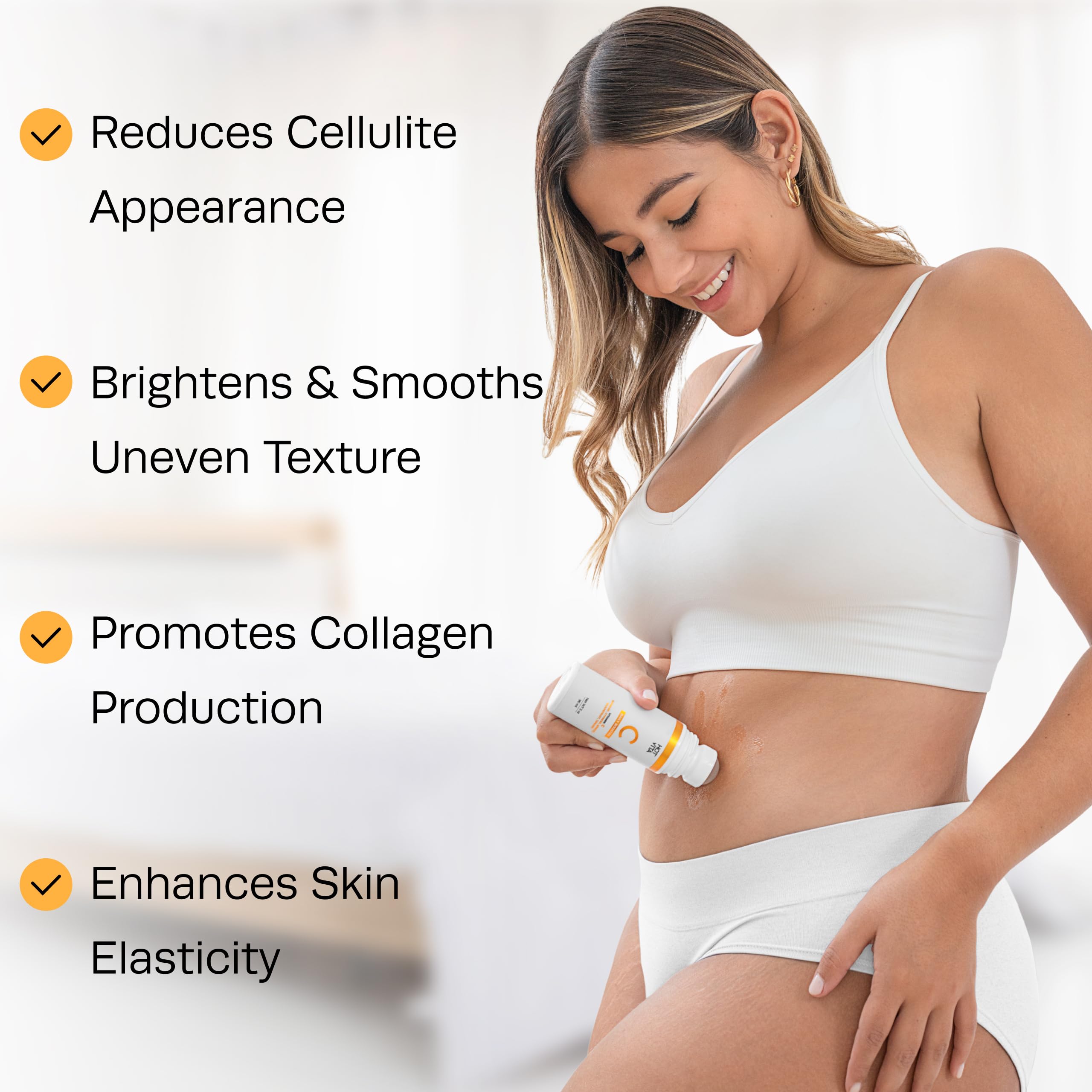 Vitamin C Body Oil for Women – Hydrating & Brightening Body Oil, Lightweight Moisturizing Skin Oil for Dry Skin, Body Glow Oil for After Shower Use