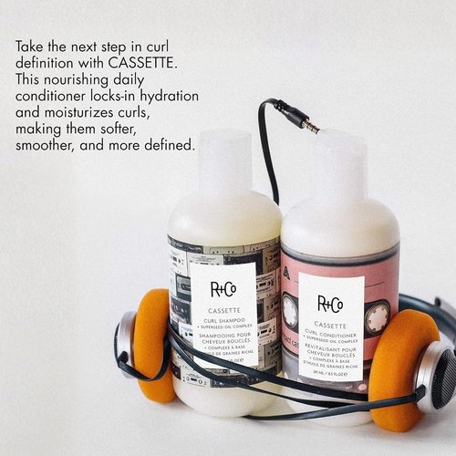 R+Co Cassette Curl Defining Conditioner - Lightweight Frizz Control & Shine - Sulfate-Free & Vegan - 8.5 oz