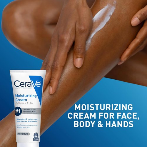 CeraVe Moisturizing Cream - Hydrating Face & Body Moisturizer for Normal to Dry Skin | 8 Fl Oz