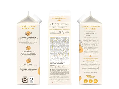 Babo Botanicals Nourishing Mango & Hibiscus Conditioner - Moisturizes & Softens Dry Hair - Vegan & Silicone-Free 80% Less Plastic