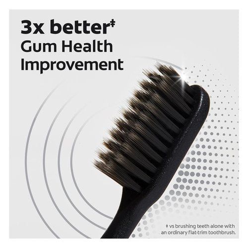 Colgate Keep Charcoal Replaceable Head Toothbrush Starter Kit, 2 Brush Heads