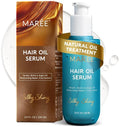MAREE Hair Oil | Frizz Control Serum with Argan Oil, Keratin & Biotin for Dry, Curly Hair