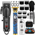 LQT Hair Clippers for Men, Professional Rechargeable Cordless Clippers for Men Electric Beard Trimmer Nose and Ear Hair Trimmer with Comb, Wrap, Bag, Men's Birthday Christmas Gifts