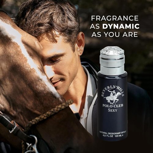 Beverly Hills Polo Club - Men's Natural Whole Body Deodorant Spray - Fresh Luxury Cologne Scent | 4oz
