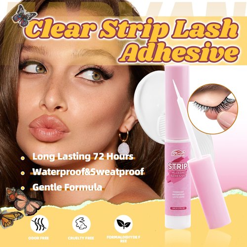 FADVAN Mink Lashes Natural Fluffy False Eyelashes 3D Volume Wispy Lashes Cateye Medium Length fake eyelashes with Clear Lash Glue Pestañas Postizas Naturales 10 Pairs-Lz201