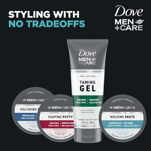 DOVE MEN + CARE Sculpting Hair Paste - Medium Hold for Textured Look | 1.75 oz (3 Count)