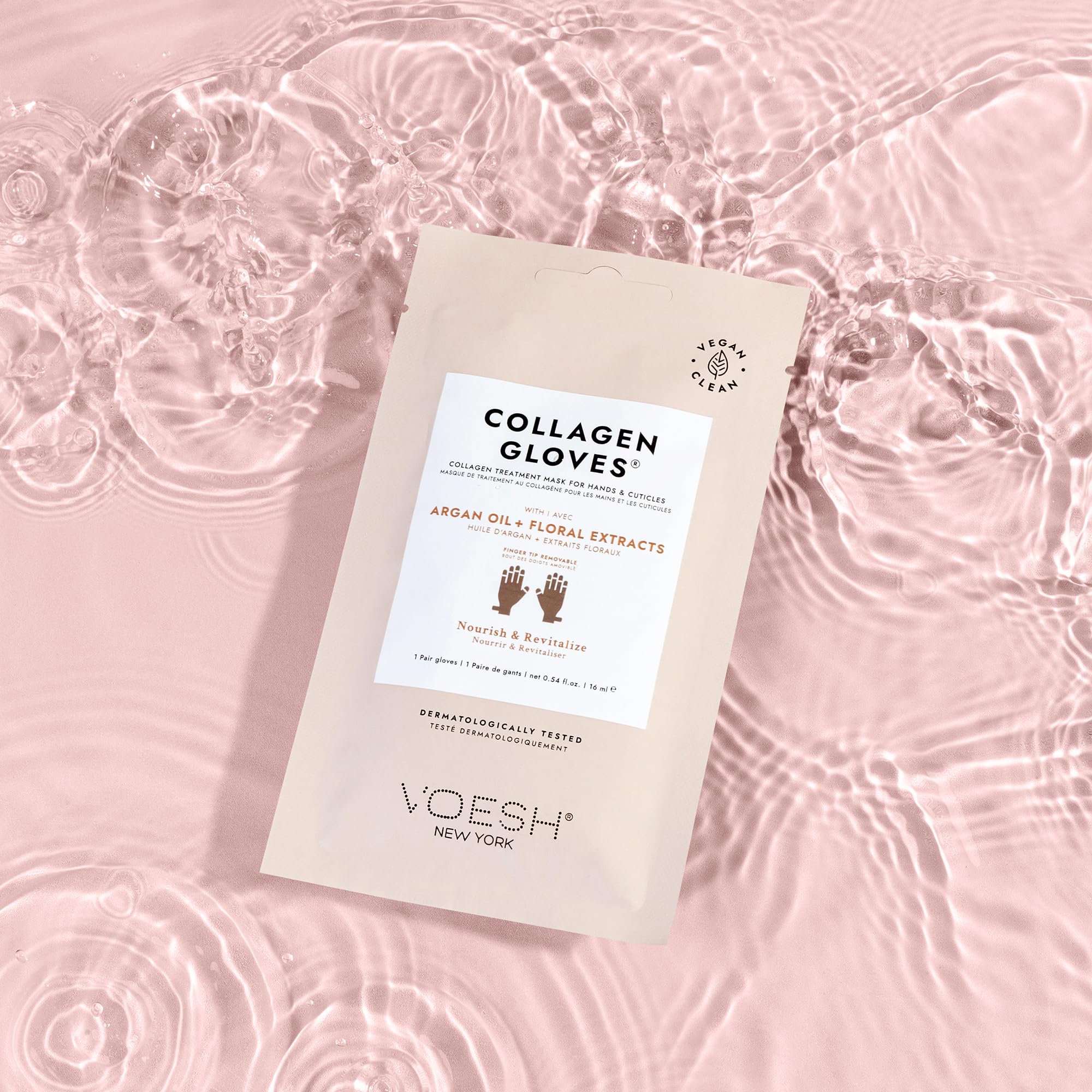 VOESH Collagen Gloves, Vegan Hand Masks, 4 Pack, Moisturizing Hand Mask, Lotion Gloves, Hydrating Gloves, Hand Care, Spa Manicure Gloves, Dry Hand Treatment