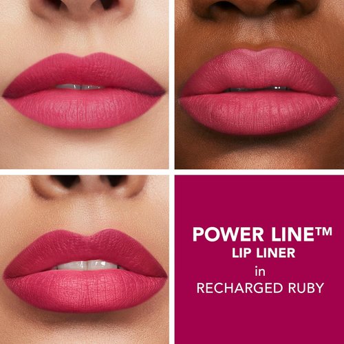 BUXOM Power Line Plumping Lip Liner - Long Lasting Waterproof Lip Pencil with Moisturizing Peptides & Vitamin E
