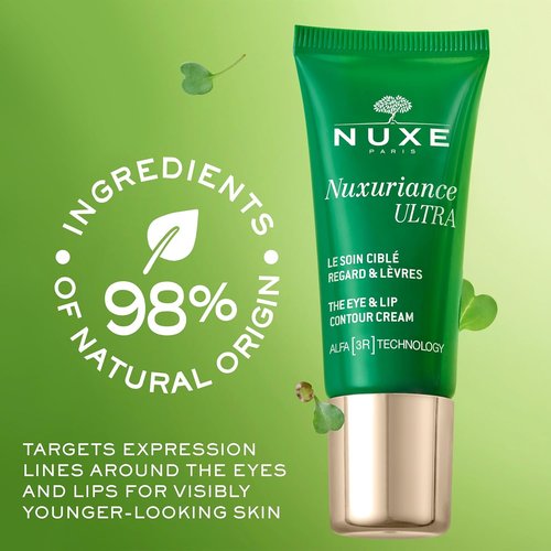 Nuxe Nuxuriance Ultra Eye & Lip Contour Cream - Firming Anti-Aging Treatment with Hyaluronic Acid | 0.51 fl oz
