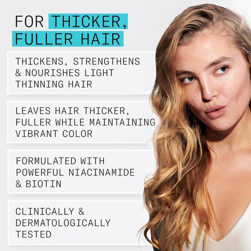 Nioxin System 3 Hair Thickening Conditioner - Nourish Colored & Damaged Hair | Strengthen with Niacinamide & Biotin | 33.8 Fl Oz