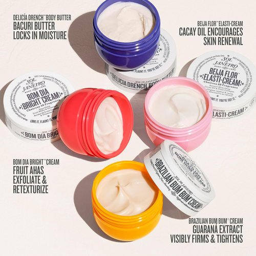 Sol de Janeiro Body Boldly Body Cream Discovery Set - Trial Size Beauty Minis | Gift Set of 4 - 25mL