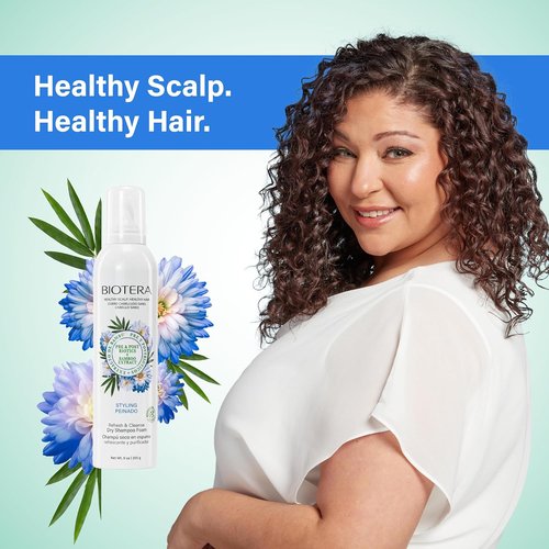 Biotera Refresh & Cleanse Dry Shampoo Foam - Oily Scalp Relief | Vegan, Paraben-Free | 9 Fl Oz