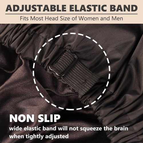 Adjustable Shower Caps for Women Men Reusable Waterproof Large Shower Cap for Men and Women Long Hair Braids