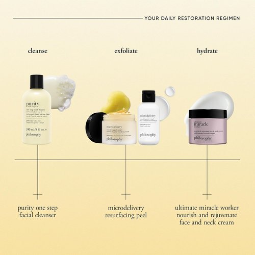 Philosophy Purity Made Simple Facial Cleanser - Gently Cleanses & Melts Away Makeup with Meadowfoam Seed Oil | Paraben-Free