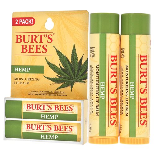 Burt's Bees Hemp Lip Balm - Moisturizing Formula for Soft Lips | 2 oz Unisex Size